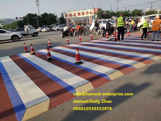 Berwarna Anti-Slip Surfacing di persimpangan jalan